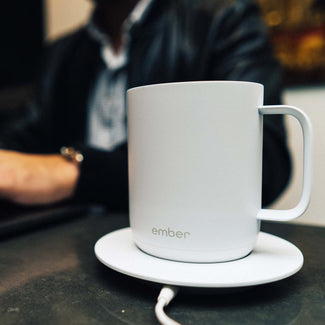 WIth the Ember App, set an exact drinking temperature, so your coffee is never too hot, or too cold.