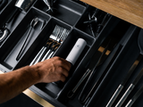 ZWILLING vacuum pump stored in a kitchen utensil drawer